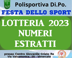 FESTA DELLO SPORT - Lotteria Giugno 2023